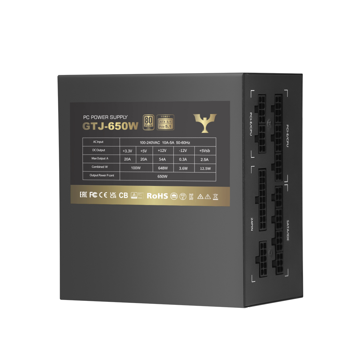 80Plus Gold GTJ-650W