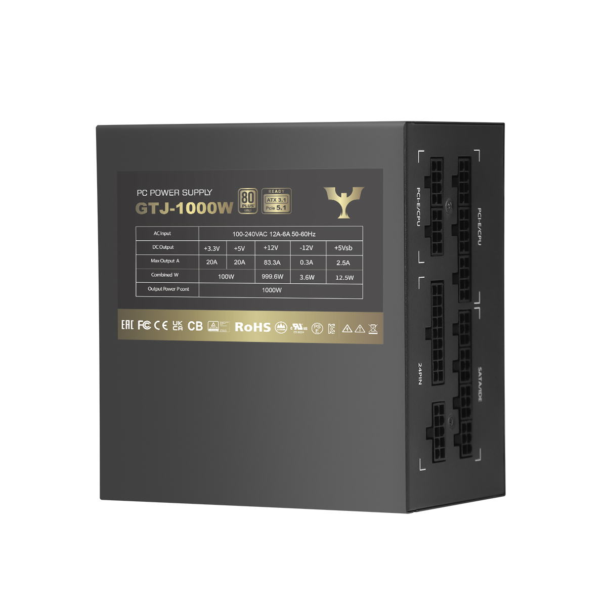 80Plus Gold GTJ-1000W