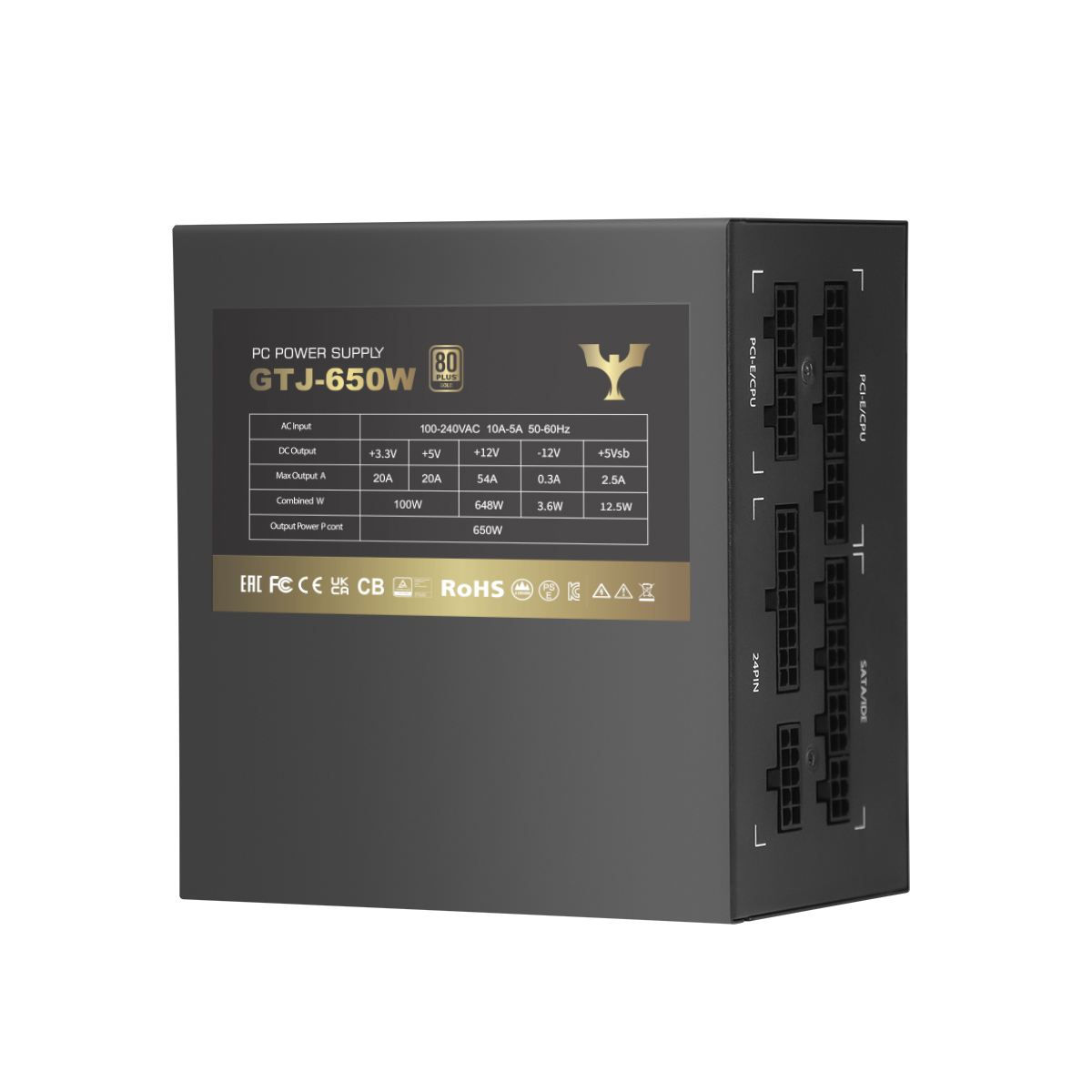 80Plus Gold GTJ-650W