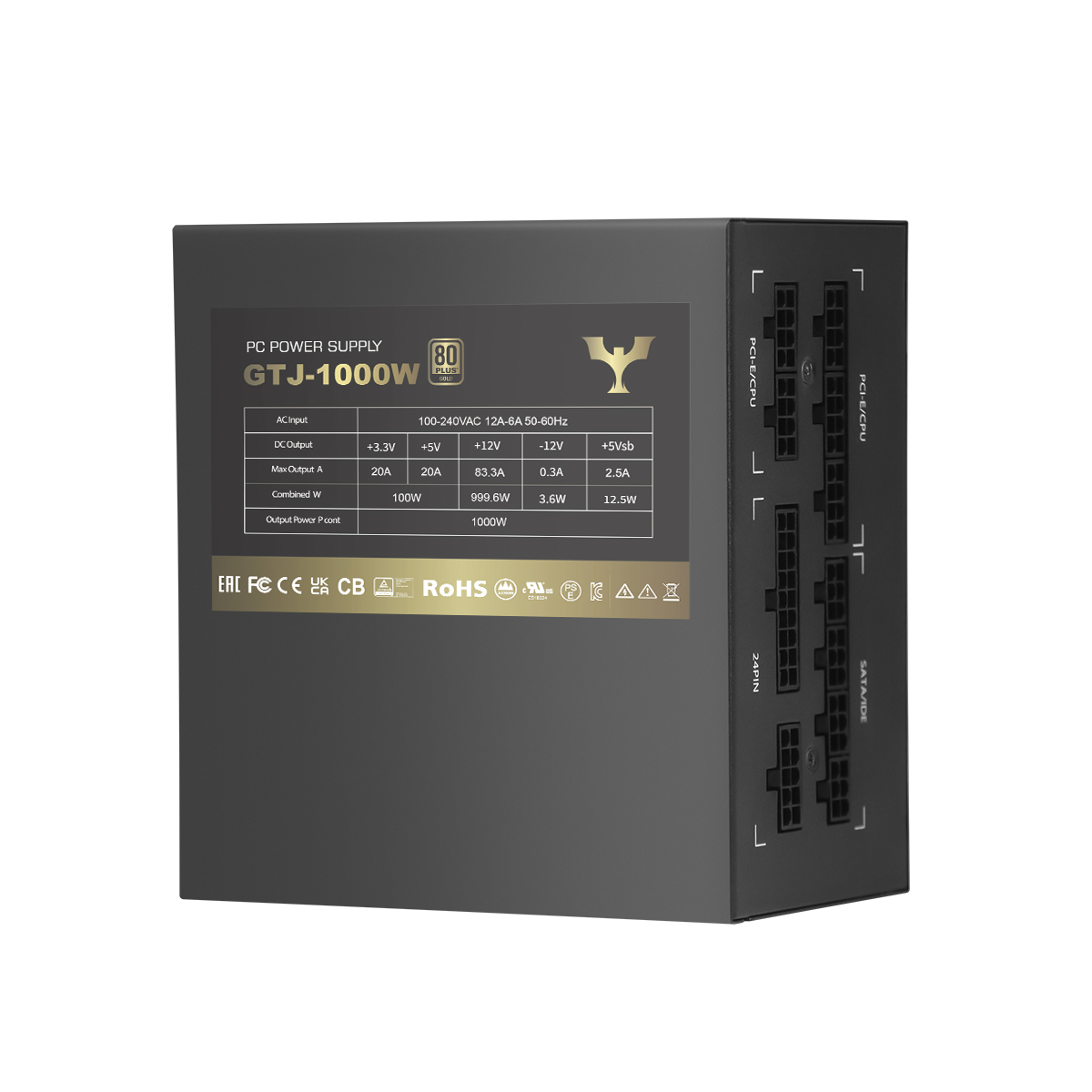 80Plus Gold GTJ-1000W