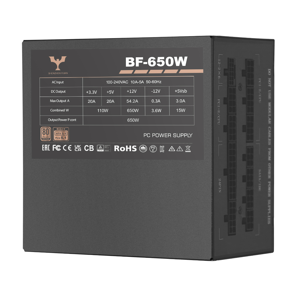 80Plus Bronze BF-650W