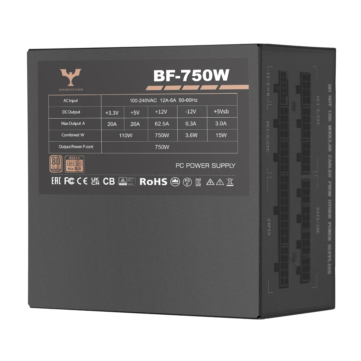 80Plus Bronze BF-750W