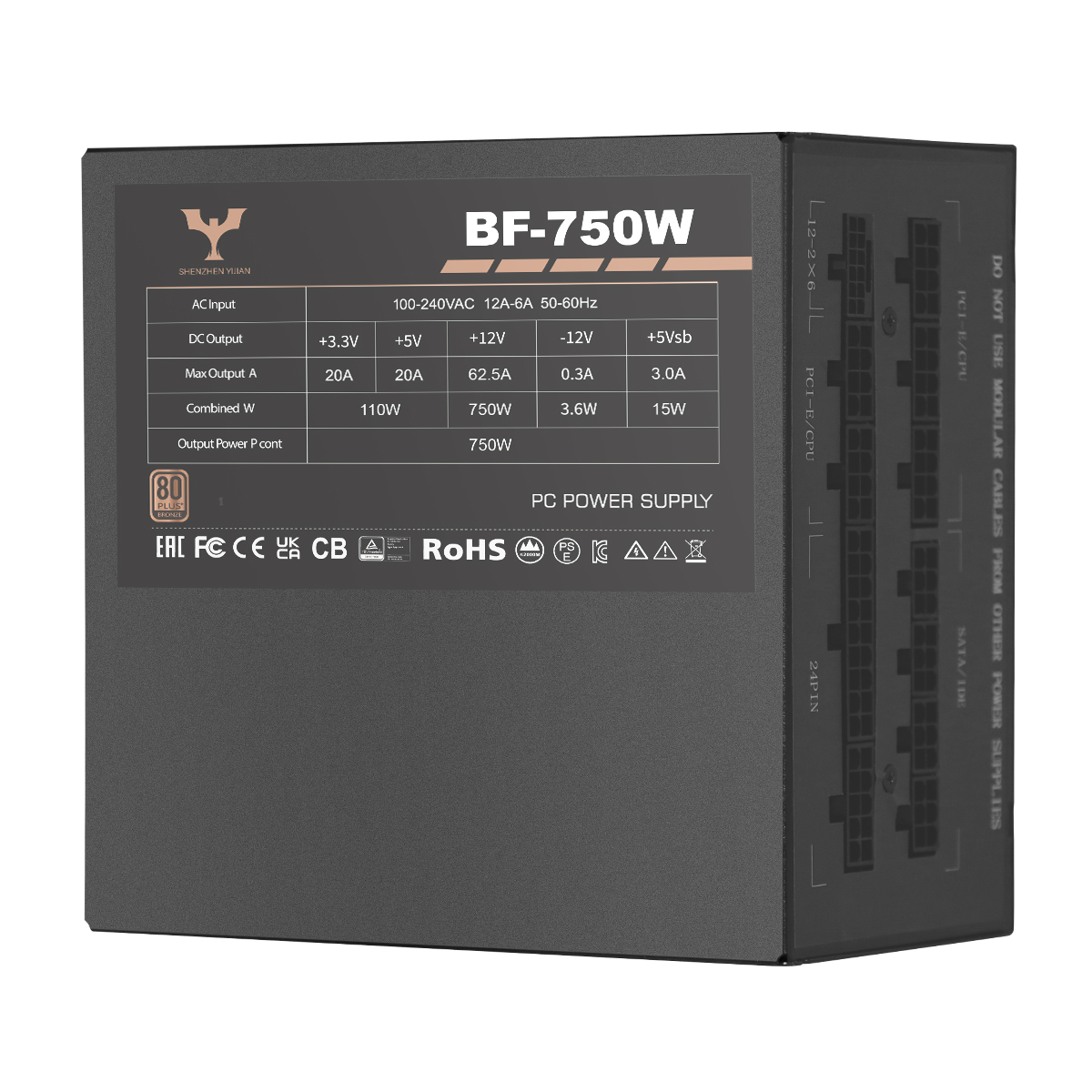80Plus Bronze BF-750W