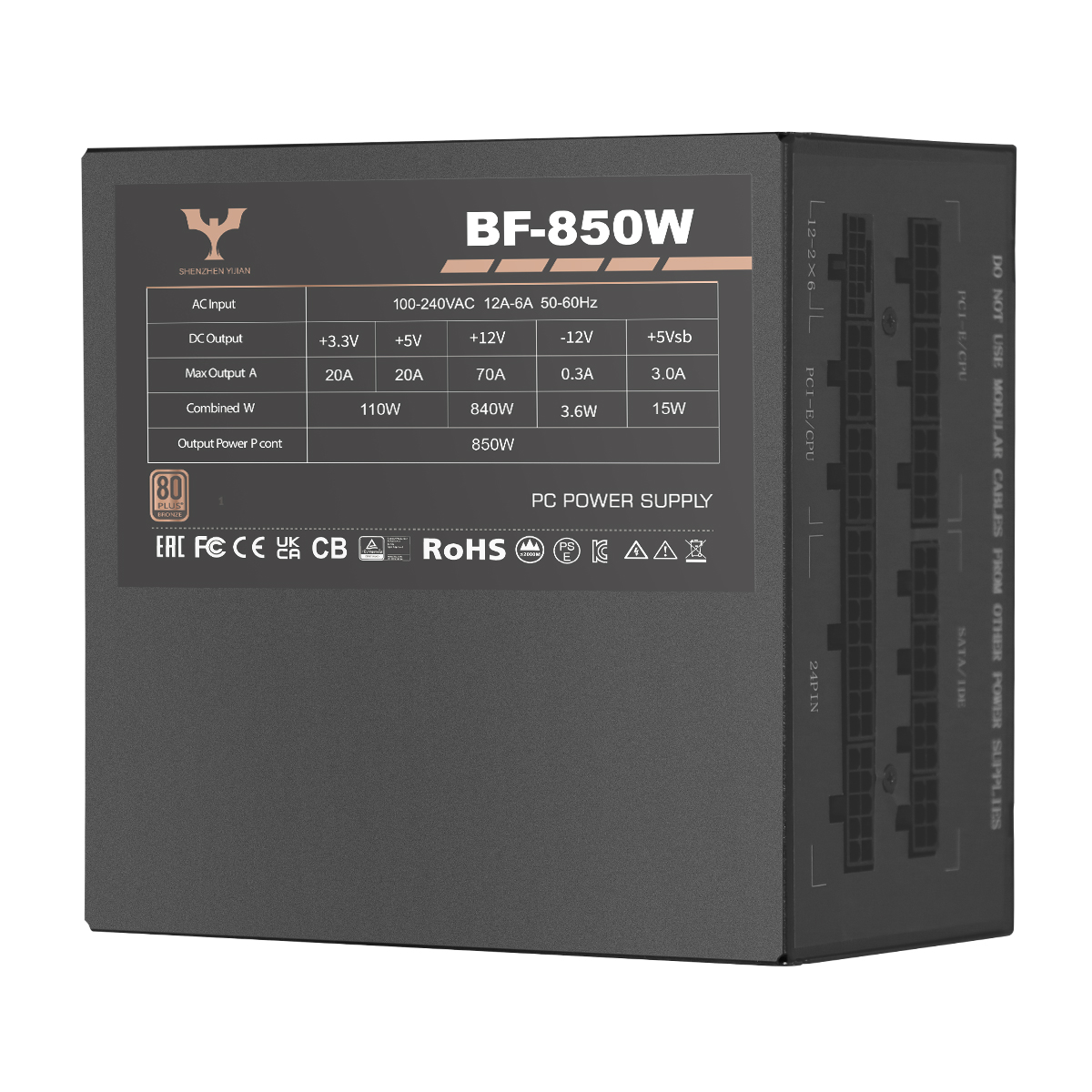 80Plus Bronze BF-850W