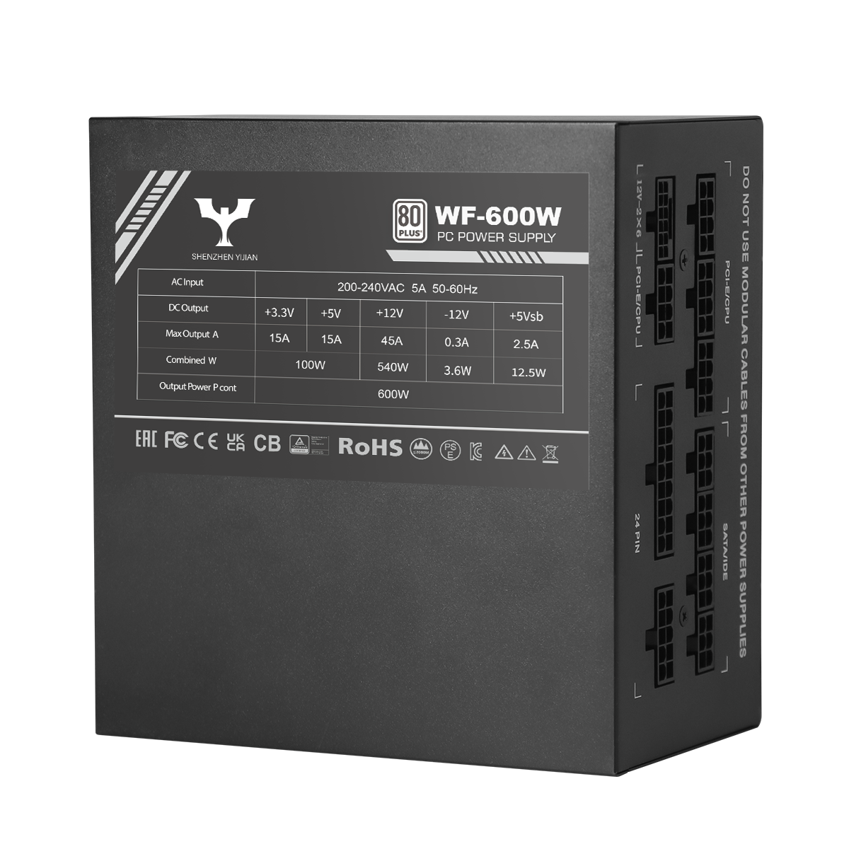 80Plus White WF-600W