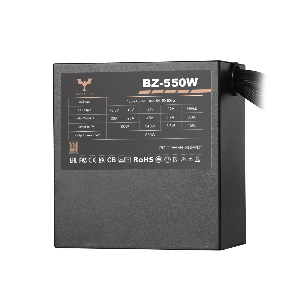 80Plus Bronze BZ-550W