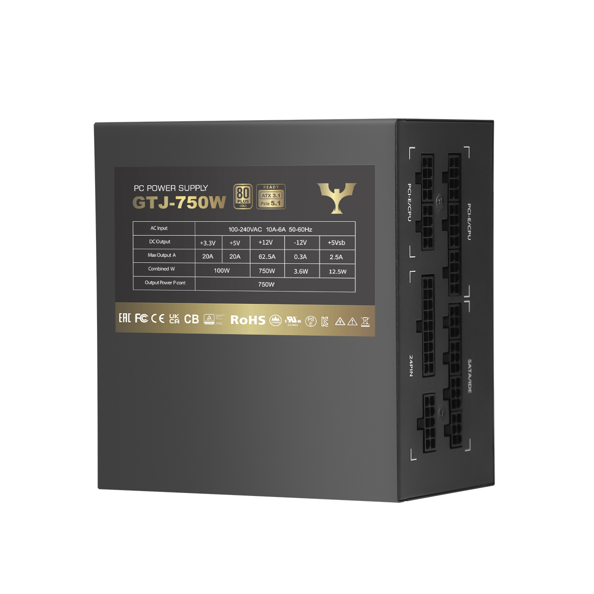 80Plus Gold GTJ-750W
