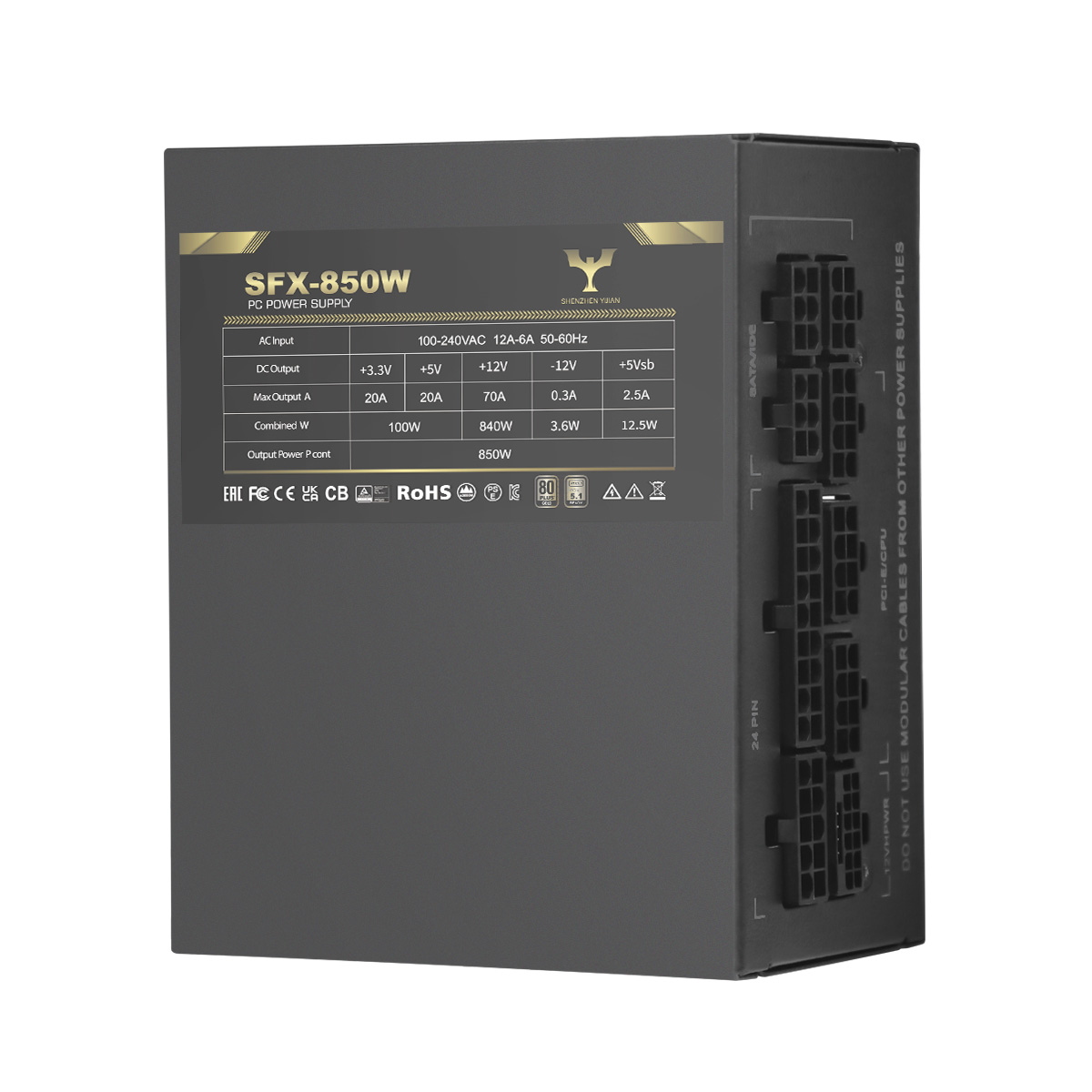 80Plus Gold SFX850 ATX3.1